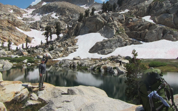 adults take backpacking trip with outward bound